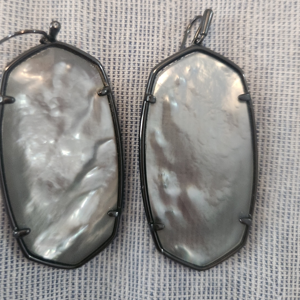 Kendra Scott gun metal dangle